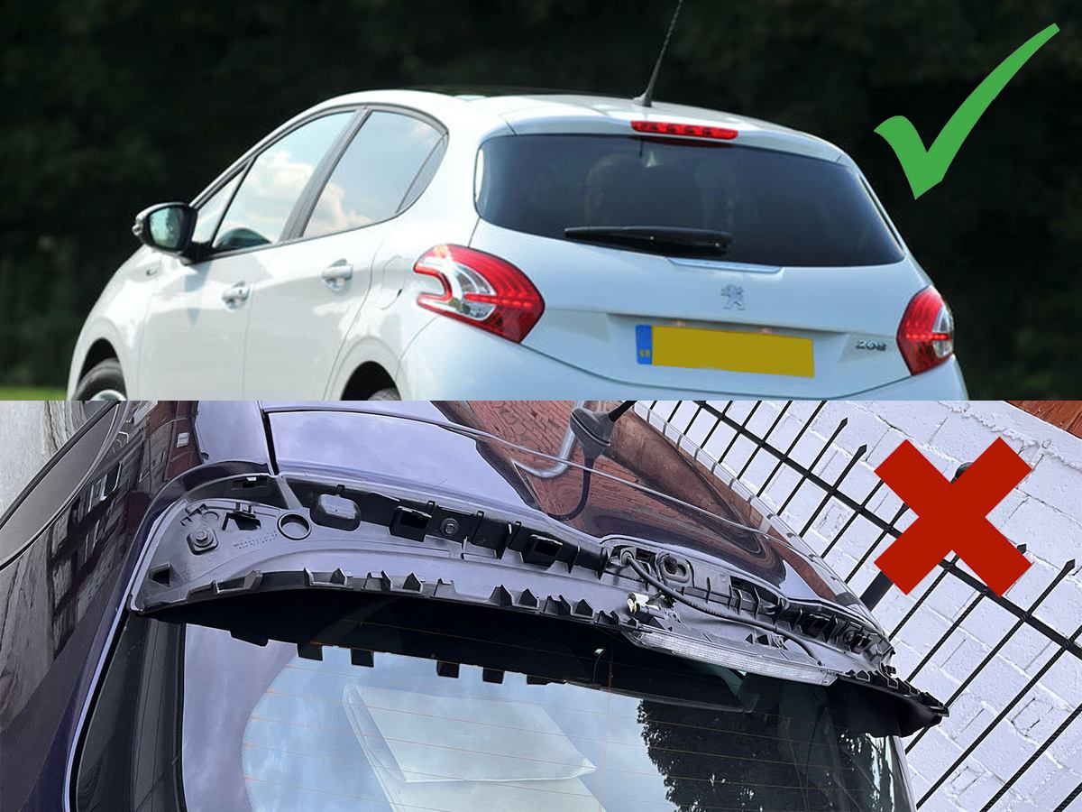 Aileron / Becquet de toit Peugeot 208 Mk1 (2012-2019)