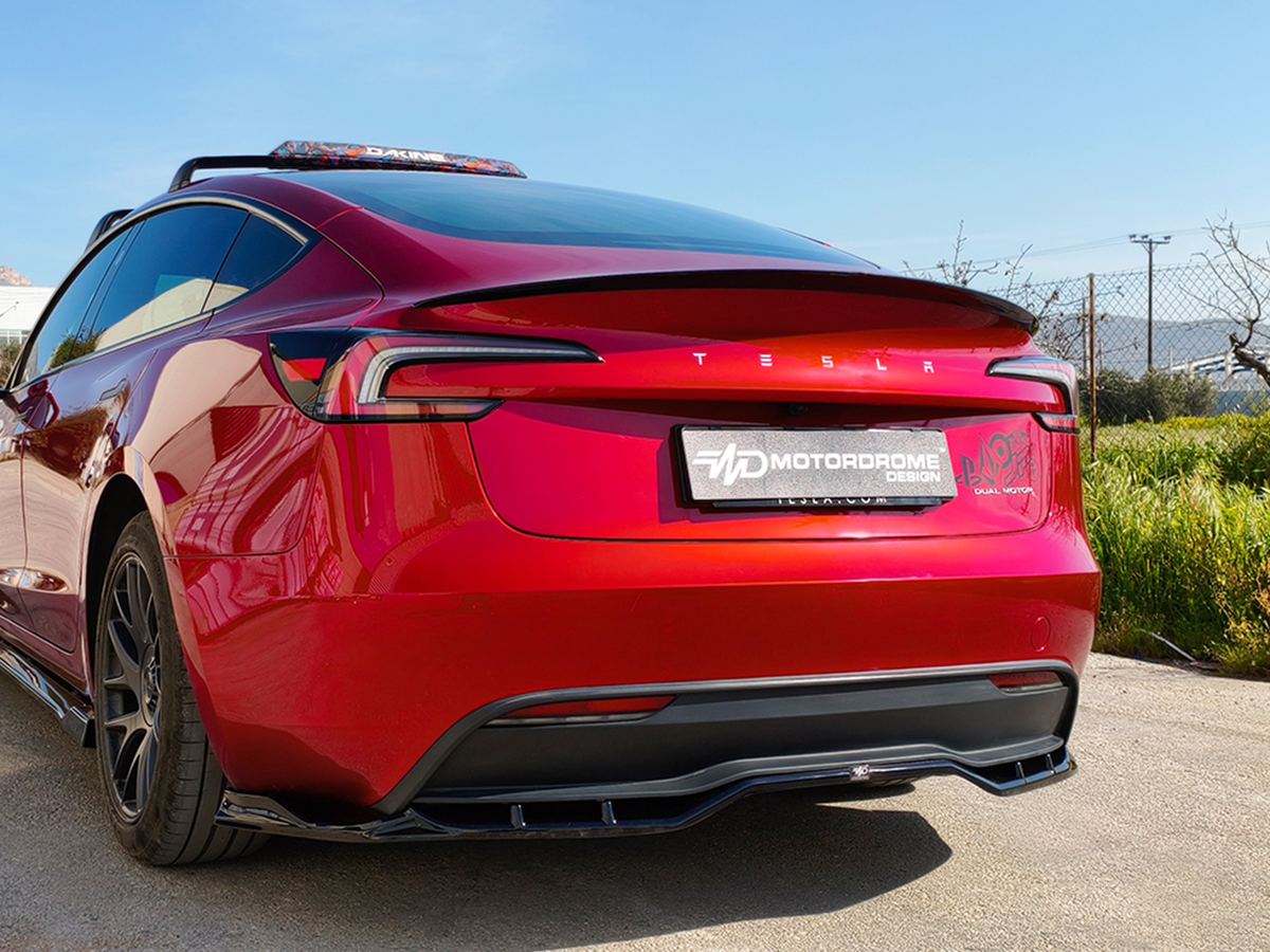 Becquet / Lèvre de spoiler Tesla Model 3 Mk1 / Mk1 Facelift