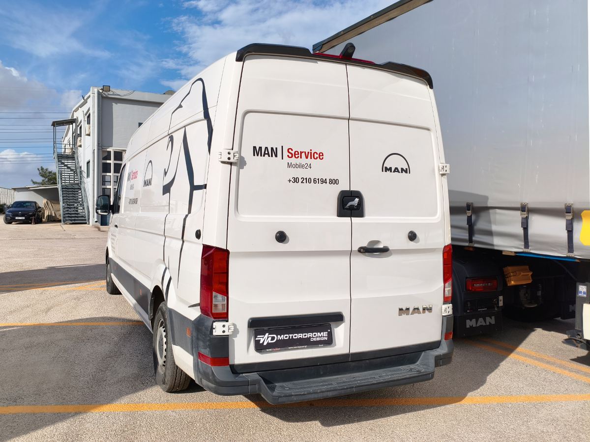Ailerons / Becquets de toit V.1 double-porte Volkswagen Crafter Mk2 High Roof H2 / MAN TGE High Roof H2
