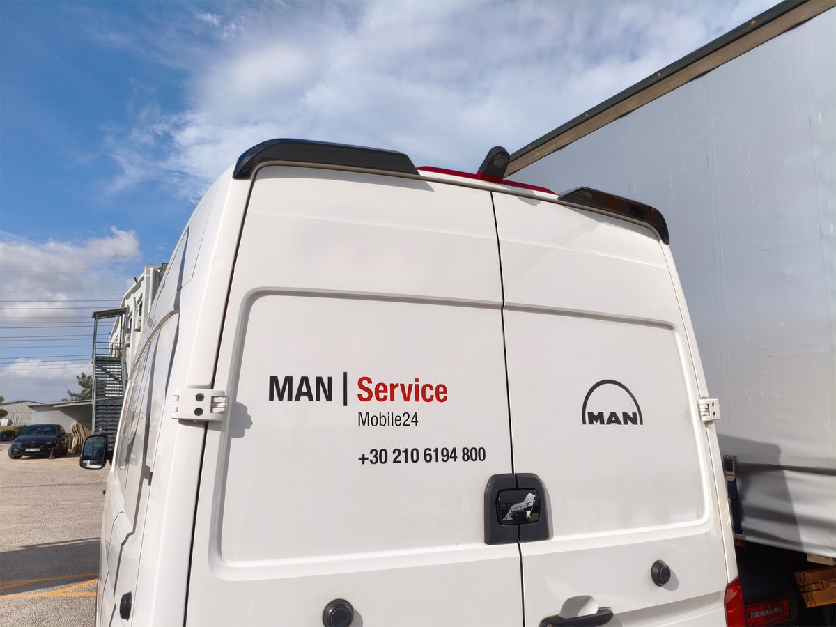 Ailerons / Becquets de toit V.2 double-porte Volkswagen Crafter Mk2 High Roof H2 / MAN TGE High Roof H2