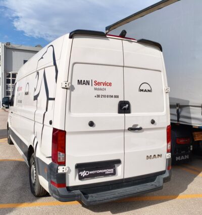 Ailerons / Becquets de toit V.2 double-porte Volkswagen Crafter Mk2 High Roof H2 / MAN TGE High Roof H2