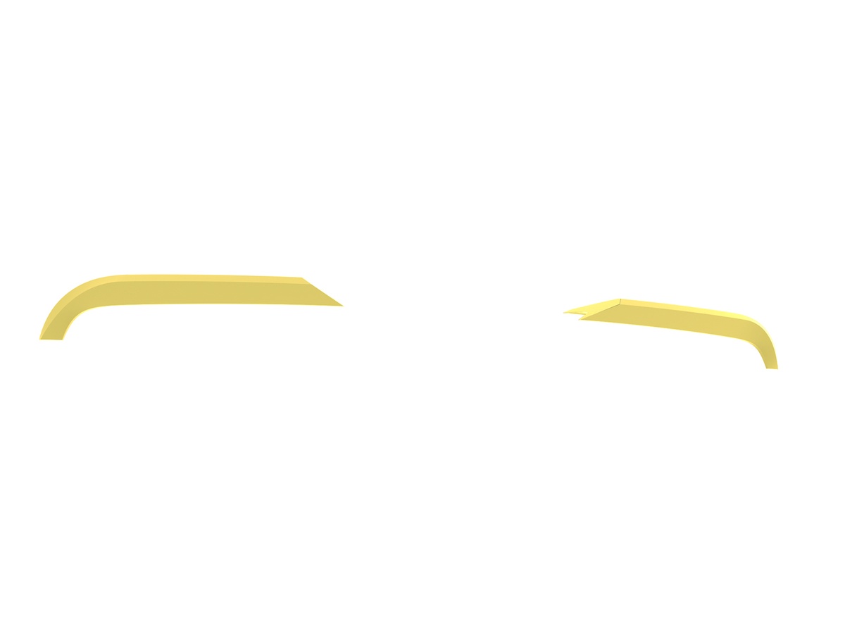 Ailerons / Becquets de toit V.2 double-porte Volkswagen Crafter Mk2 High Roof H2 / MAN TGE High Roof H2