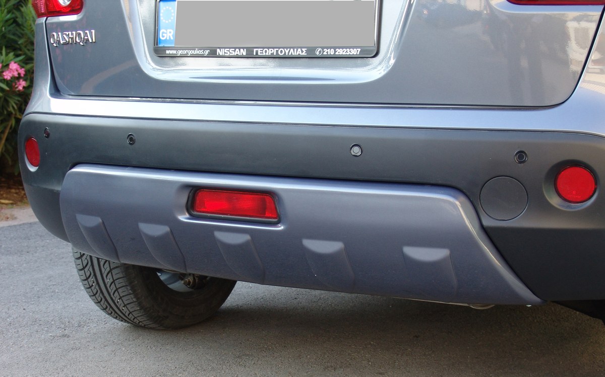 Diffuseur arrière avec emplacements capteurs Nissan Qashqai J10 Facelift (2009-2013)
