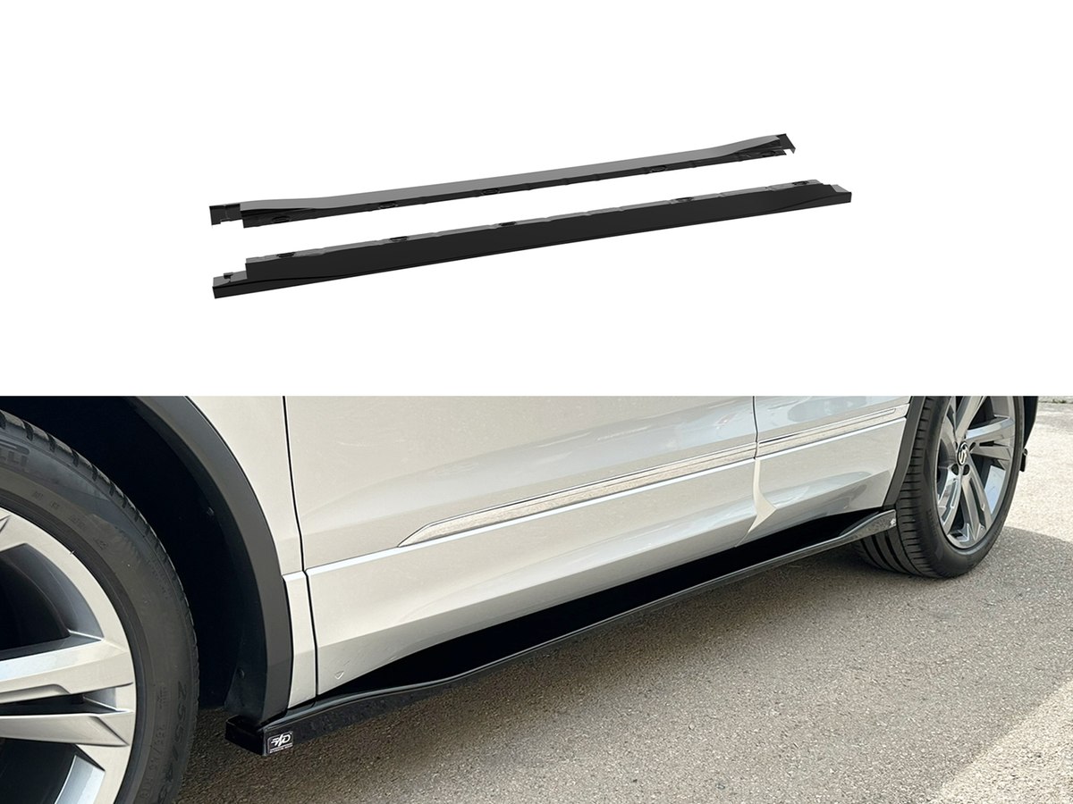 Extensions de bas de caisse (la paire) Volkswagen Tiguan R / R-Line Mk2 Facelift (2020-2024)