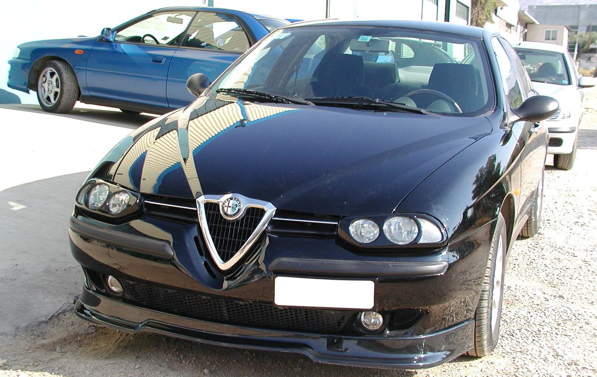 Spoiler / Lame de pare-chocs avant Alfa Romeo 156