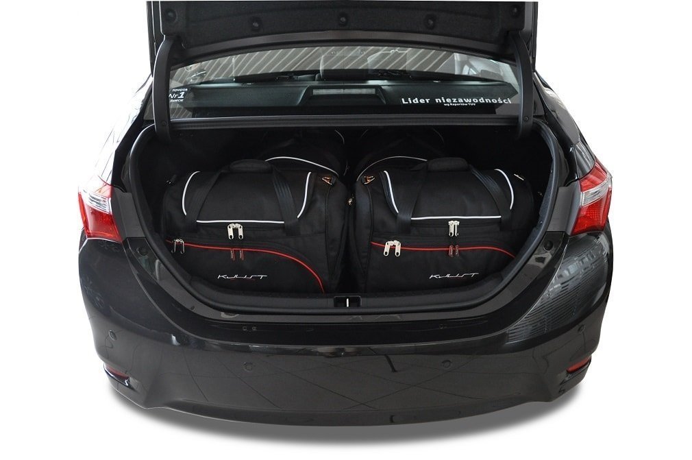 TOYOTA COROLLA LIMOUSINE XI 4 PORTES (2013/2018) - Pack de 4 sacs de voyage sur-mesure KJUST SPORT