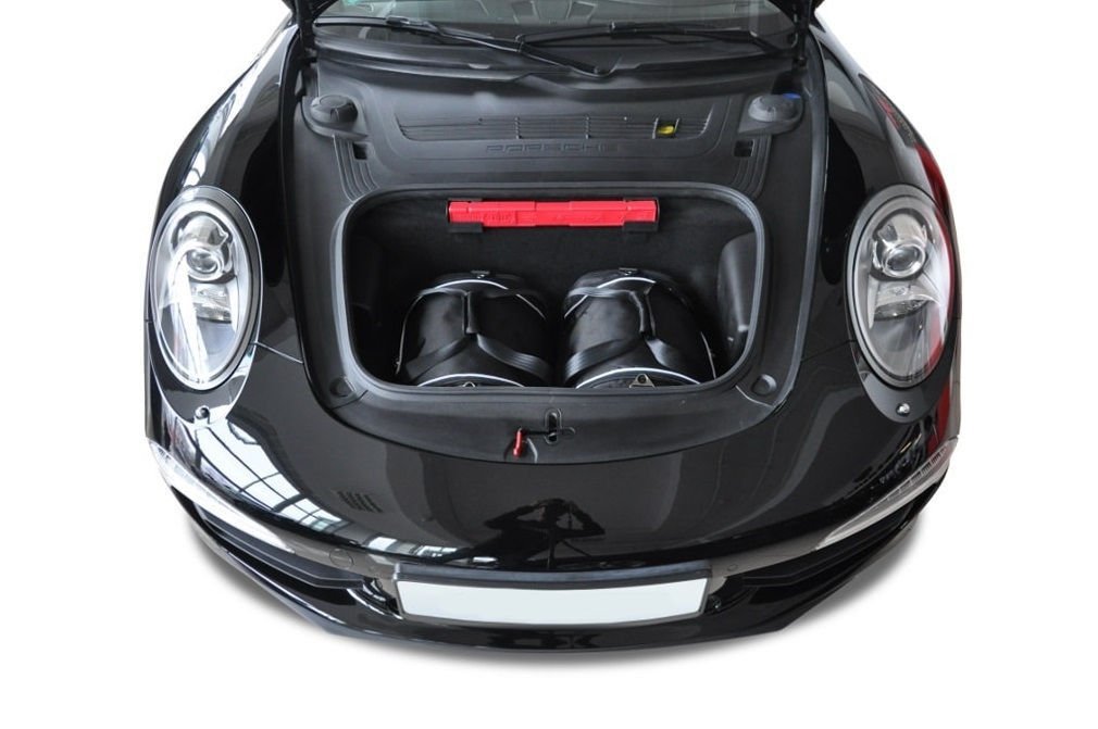Ensemble de bagages pour Porsche 991 sur mesure en toile noir