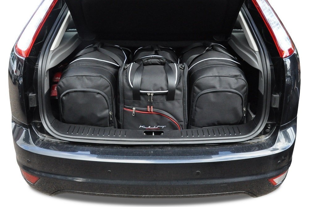 FORD FOCUS HATCHBACK II 5 PORTES (2004/2011) - Pack de 4 sacs de voyage sur-mesure KJUST SPORT