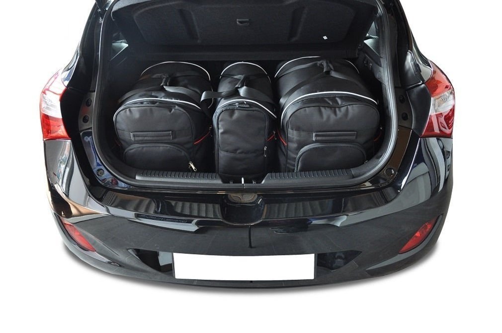 HYUNDAI I30 HATCHBACK II (2012/2016) - Pack de 3 sacs de voyage sur-mesure KJUST AERO