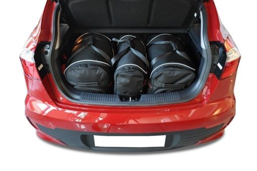 KIA RIO HATCHBACK III (2011/2016) - Pack de 3 sacs de voyage sur-mesure KJUST AERO