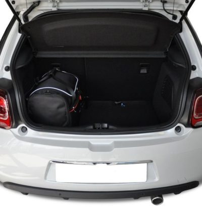 CITROEN DS3 HATCHBACK I (2009/2016) - Pack de 3 sacs de voyage sur-mesure KJUST AERO