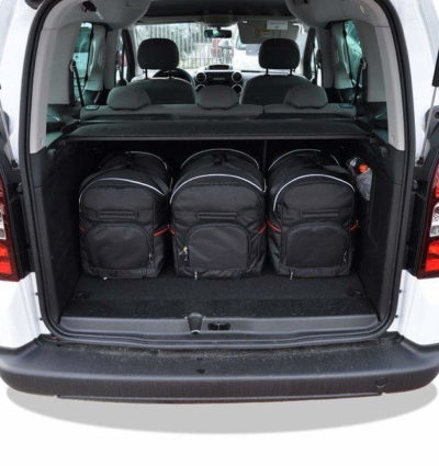 PEUGEOT PARTNER II (2008/+) - Pack de 6 sacs de voyage sur-mesure KJUST AERO