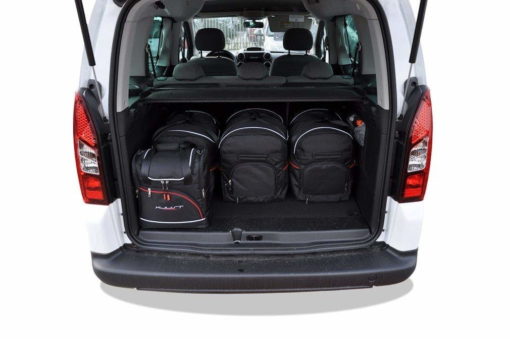 PEUGEOT PARTNER II (2008/+) - Pack de 6 sacs de voyage sur-mesure KJUST AERO