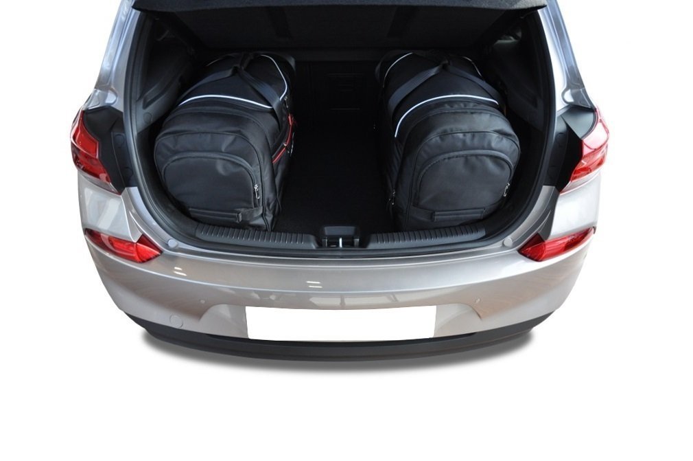 HYUNDAI I30 HATCHBACK III (2017/+) - Pack de 4 sacs de voyage sur-mesure KJUST AERO