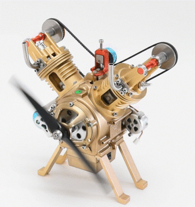 FMHCTB Modèle de Moteur à 8 cylindres - Ornements Miniatures de