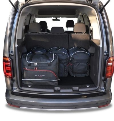 VW CADDY IV 5 PLACES (2015/+) - Pack de 5 sacs de voyage sur-mesure KJUST SPORT