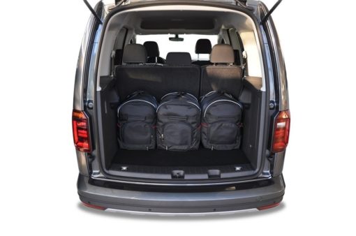 VW CADDY IV 5 PLACES (2015/+) - Pack de 5 sacs de voyage sur-mesure KJUST SPORT
