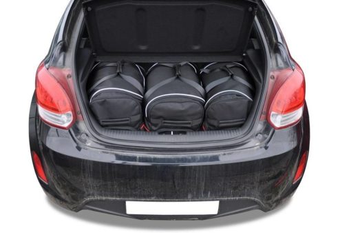 HYUNDAI VELOSTER COUPÉ I (2011/2014) - Pack de 4 sacs de voyage sur-mesure KJUST SPORT