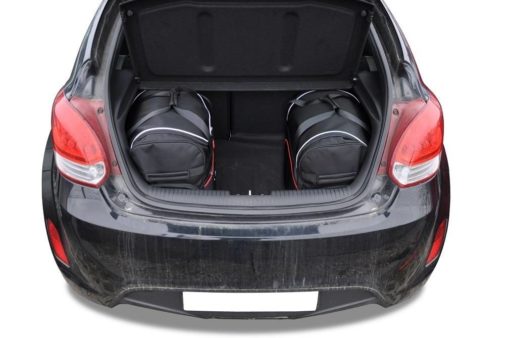 HYUNDAI VELOSTER COUPÉ I (2011/2014) - Pack de 4 sacs de voyage sur-mesure KJUST SPORT