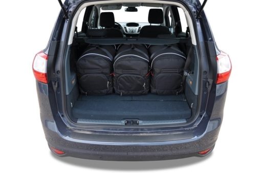 FORD GRAND C-MAX II 7 PLACES (2010/2015) - Pack de 5 sacs de voyage sur-mesure KJUST AERO