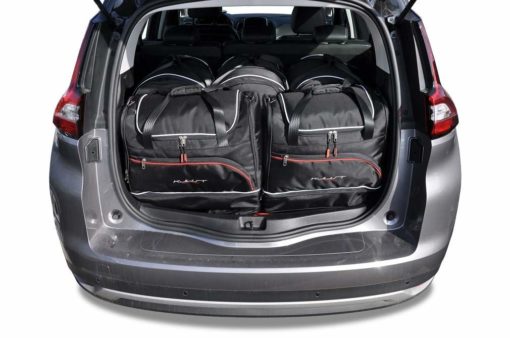 RENAULT GRAND SCENIC III (2016/+) - Pack de 5 sacs de voyage sur-mesure KJUST SPORT