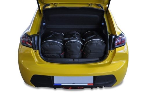 PEUGEOT 208 HATCHBACK II (2019/+) - Pack de 3 sacs de voyage sur-mesure KJUST AERO