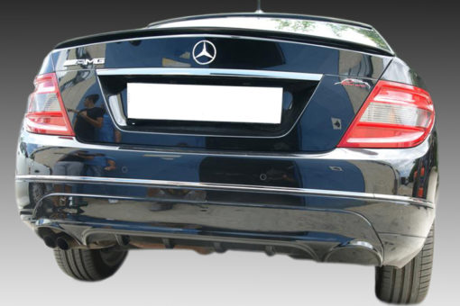 VikingDesign - Diffuseur arrière (*seulement pour PreFacelift) Gloss Black pour Mercedes Classe C W204 (2007-2014)