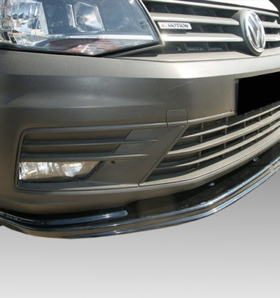 VikingDesign - Lame de parechoc avant Gloss Black pour Volkswagen Caddy (2015-2021)
