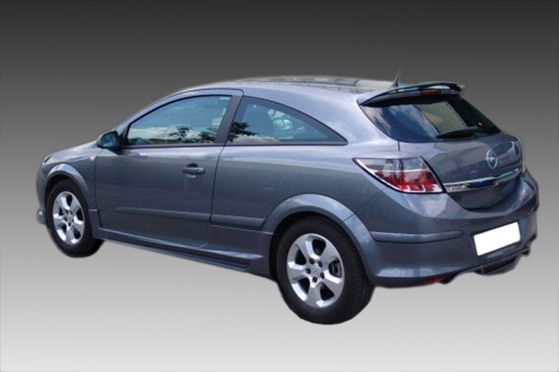 VikingDesign - Ajout de parechoc arrière Gloss Black pour Opel Astra H 3d (2004-2009)