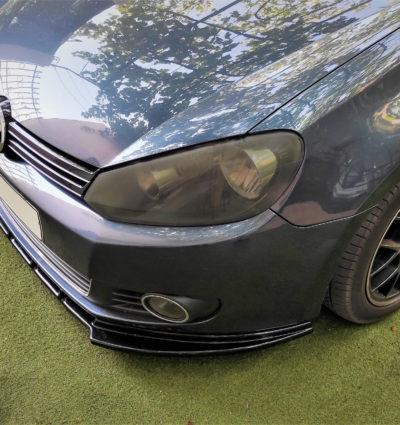 VikingDesign - Lame de parechoc avant Gloss Black pour Volkswagen Golf 6
