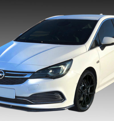 VikingDesign - Lame de parechoc avant OPC Line Gloss Black pour Opel Astra K (2015-Present)