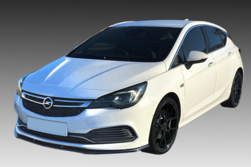 VikingDesign - Lame de parechoc avant OPC Line Gloss Black pour Opel Astra K (2015-Present)