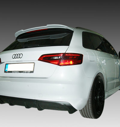 VikingDesign - Diffuseur arrière échappement gauche Gloss Black pour Audi A3 8V (2012-2020)