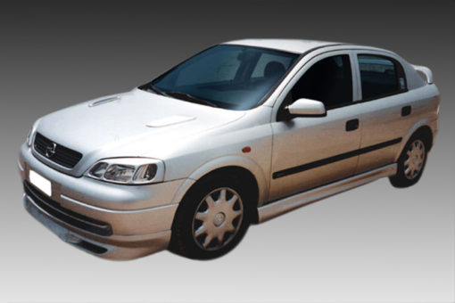 VikingDesign - Ajout de parechoc avant Gloss Black pour Opel Astra G (1998-2004)