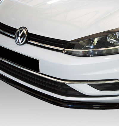 VikingDesign - Lame de parechoc avant Facelift (2016 - Present) Gloss Black pour Volkswagen Golf 7