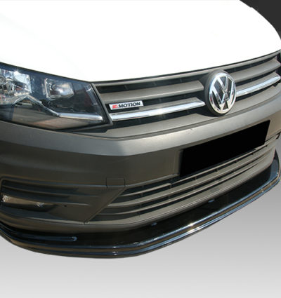 VikingDesign - Lame de parechoc avant Gloss Black pour Volkswagen Caddy (2015-2021)