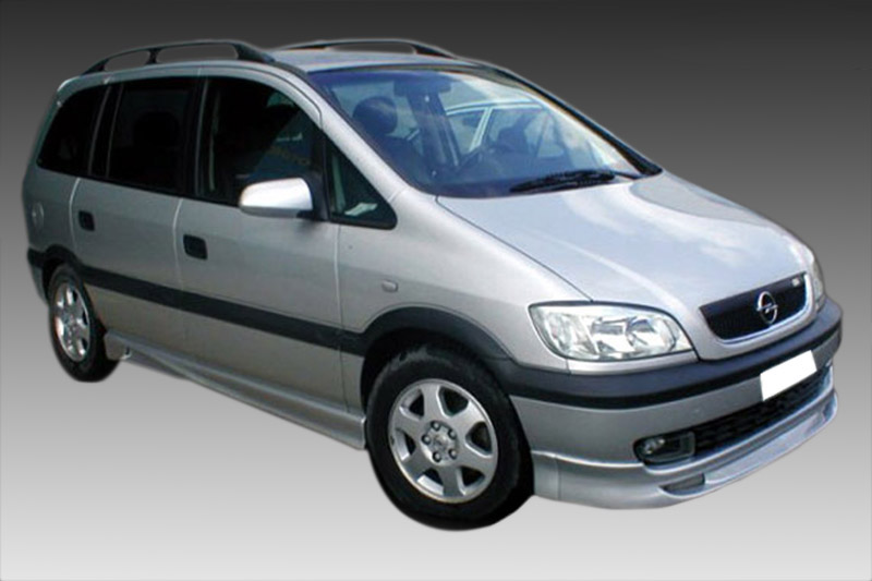 VikingDesign - Ajout de parechoc avant Gloss Black pour Opel Zafira A (1999-2005)