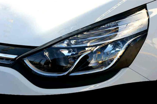 VikingDesign - Paupières de phares inférieures Gloss Black pour Renault Clio IV (2012-2019)