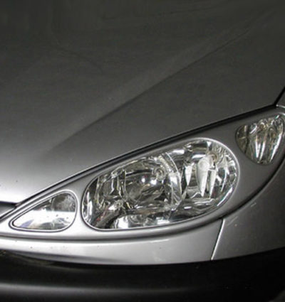 VikingDesign - Paupières de phares Gloss Black pour Peugeot 206