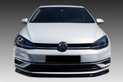 VikingDesign - Lame de parechoc avant Facelift (2016 - Present) Gloss Black pour Volkswagen Golf 7