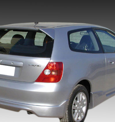 VikingDesign - Ajout de parechoc arrière Gloss Black pour Honda Civic 3d Type-R (2001-2005)