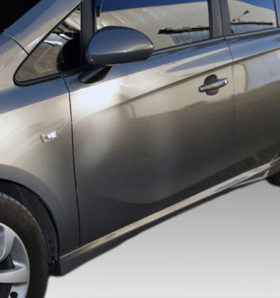 VikingDesign - Bas de caisse (la paire) 3 portes Gloss Black pour Opel Corsa E (2014-2019)