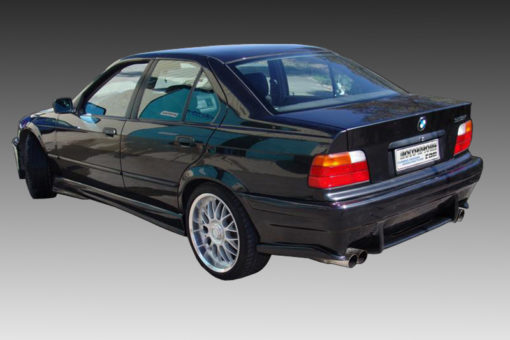 VikingDesign - Bas de caisse (la paire) 4 portes Gloss Black pour BMW Série 3 E36