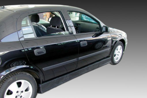 VikingDesign - Bas de caisse (la paire) B Gloss Black pour Opel Astra G (1998-2004)