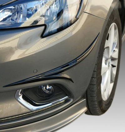 VikingDesign - Ajout de parechoc 3 et 5 portes Gloss Black pour Opel Corsa E (2014-2019)