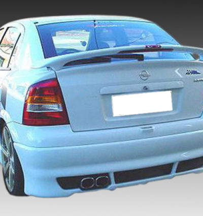 VikingDesign - Ajout de parechoc arrière Long Gloss Black pour Opel Astra G (1998-2004)