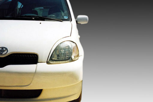 VikingDesign - Paupières de phares Gloss Black pour Toyota Yaris (1999-2005)