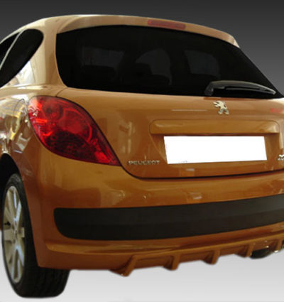 VikingDesign - Diffuseur arrière Gloss Black pour Peugeot 207