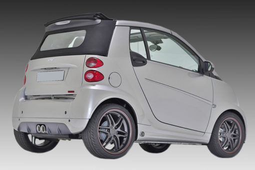 VikingDesign - Diffuseur arrière '12-'14 (Facelift) Gloss Black pour Smart Fortwo 451 (2007-2014)