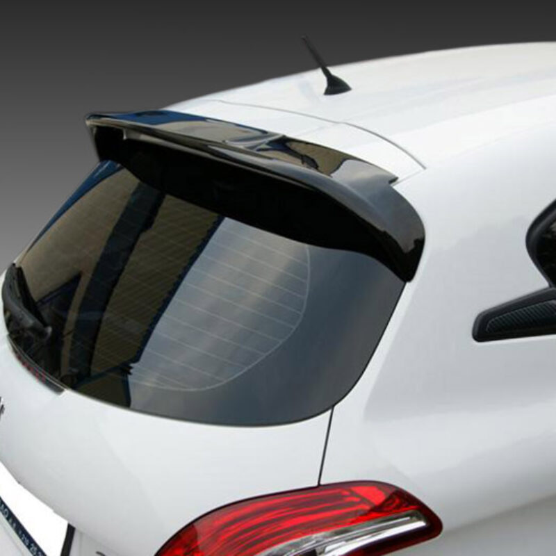Becquet Arrière Peugeot 208 I 2012-2015 - Spoiler Coffre Noir Mat Polycarbonate FZIYUAN